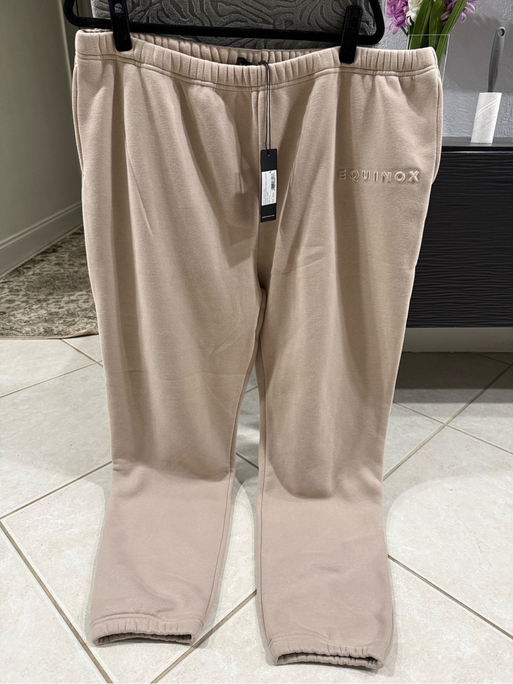 Equinox Men’s Beige Fleece Joggers